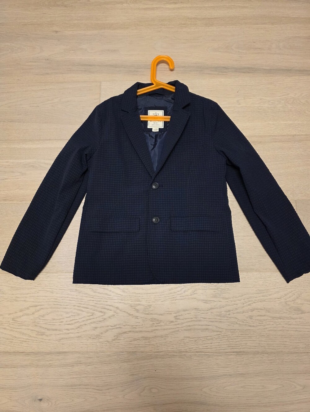 NWOT Massimo Dutti Navy Textured Blazer Size 9 - 10